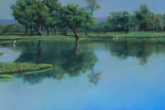 Still Waters - 31cm x 75cm, Pastel - Commission